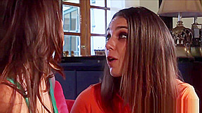 Lesbo stepsisters scissor