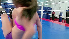 Lez Babes Wrestling And Fingering