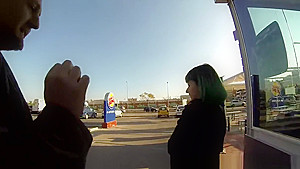 Little slut hooked up in a fastfood and fucked like a whore