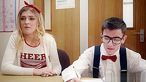 Local nerd nails the school hottie with his respectably huge dong
