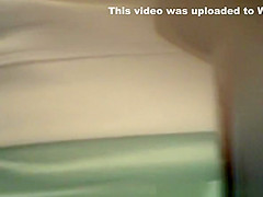 Long hair teen 18+ seats in toilet to pee