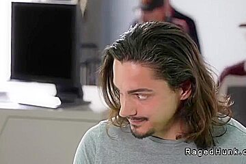 Luca Del Rey - Airport Agent Research Ass Of Passenger Into A Back Room