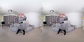 Luna - Strict Form - Blonde Nerd Girl Striptease Pantyhose