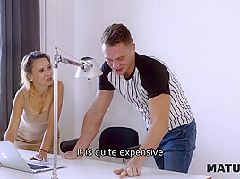 MATURE4K  Perverted Vincent Vega penetrates old but nice woman with hairy pussy