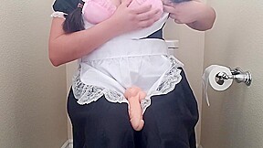 Maid Takes A Dildo Break