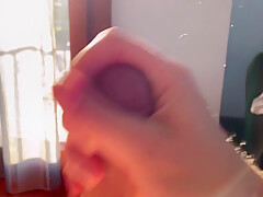 Man Experiencing The Sunset And Having An Intense Orgasm