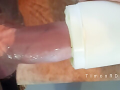 Man With High Testosterone Uses Vacuum Cleaner-attached Masturbator