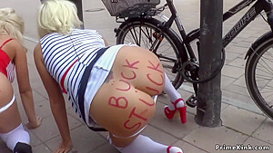 Manu Magnum And Layla Pryce In Two Super Hot Blonde Sluts And