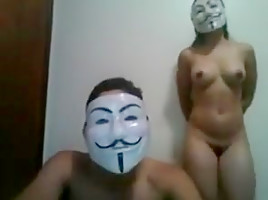 Masked indian couple fucking