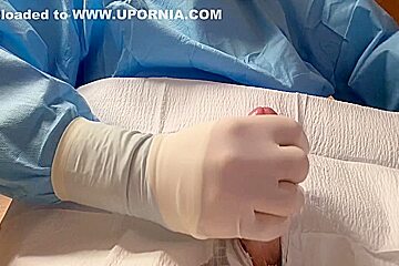 Masturbating In Surgical Latex Gloves
