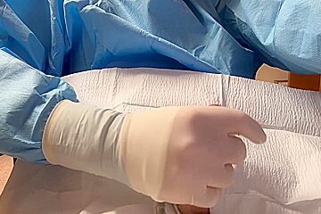 Masturbating In Surgical Latex Gloves