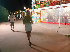 Masturbation in front of tourists in public street , pee on the street,