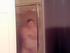 Mature fat wife caught in shower