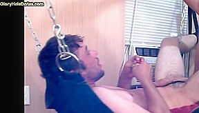 Mature gaydaddy fucks sling bottom in homemade private video