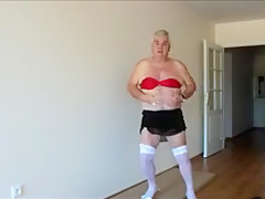 Mature man loves crossdressing
