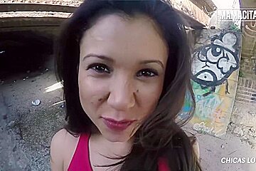 Max Cortes And Jade Preesleyy In Colombian Chick Has Her Tight Pussy Fucked Outside
