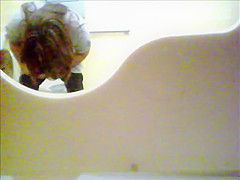 Mexican maid spied as she urgently peed