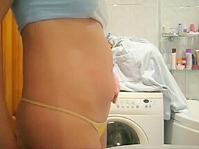Milf belly rubbing + deep navel fingering
