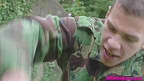 Military top drilling privates tight ass