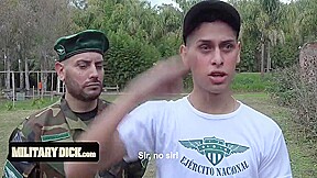 Militarydick - Weak Cadet Fails Physical Exam And Gets Disciplined By Muscular Sergeant On The Field