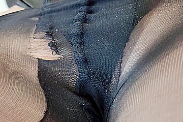 Mistress Snapchats With Her Lover And Ignores Her Cuckold Who Licks His Sperm From Her Legs