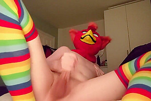 Moaning Femboy Bird Jerking And Fucking Bad Dragon Gecko