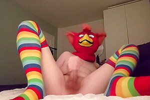 Moaning Femboy Bird Jerking And Fucking Bad Dragon Gecko