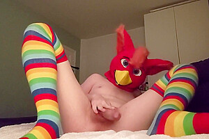 Moaning Femboy Bird Jerking And Fucking Bad Dragon Gecko