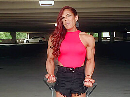 Muscular Readhead Babe