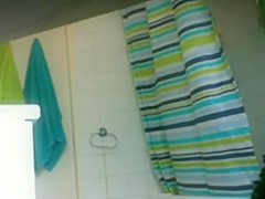My girlfriend likes to take a shower