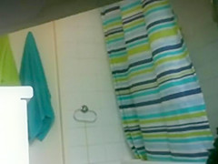 My girlfriend likes to take a shower