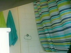 My girlfriend likes to take a shower