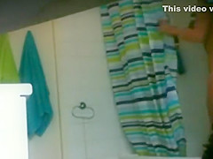 My girlfriend likes to take a shower
