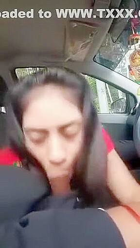My little desi cousin Blow job in car Indian Pakistani