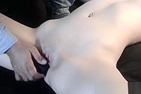 Naked Bitch Gets Aroused While Being Tied To The Ottoman