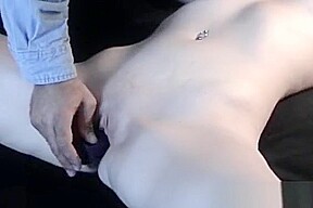 Naked Bitch Gets Aroused While Being Tied To The Ottoman