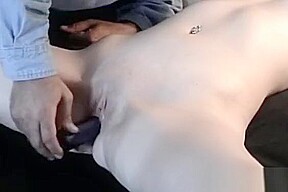 Naked Bitch Gets Aroused While Being Tied To The Ottoman