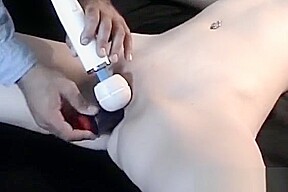 Naked Bitch Gets Aroused While Being Tied To The Ottoman