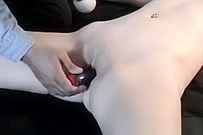 Naked Bitch Gets Aroused While Being Tied To The Ottoman