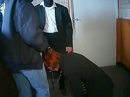 Nasty blonde gets spanked hard clip