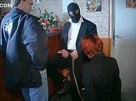 Nasty blonde gets spanked hard clip