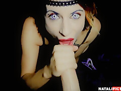 Natali Fiction - Vampire Blowjob Pov Cosplay Halloween