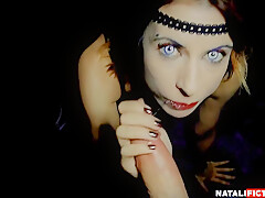 Natali Fiction - Vampire Blowjob Pov Cosplay Halloween
