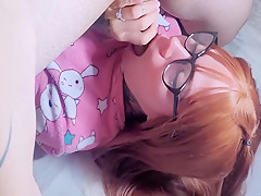 Naughty Redhead Deep Throats And Rough Fuck Until Cum All Over Her Face 9 Min