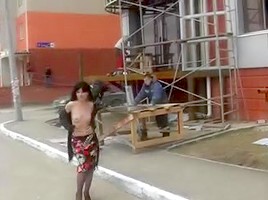 Naughty in public Crazy public exposure 1