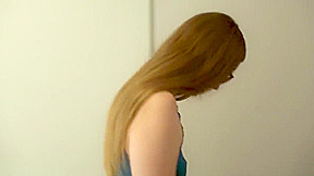 Nerdy Gamer teen 18+ Tali Dova takes a ride on a joystick