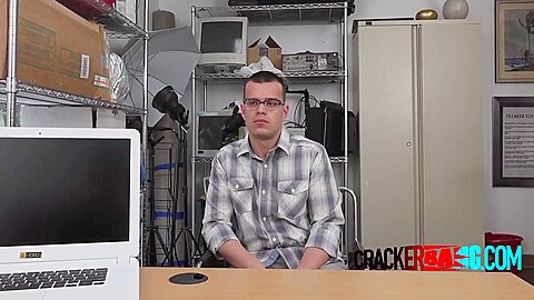Nerdy Queer Sucks Titanic Coalblack Cock In Interracial Gay Casting Porn Scene