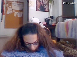 Nerdy Shemale Ass Eaten And Fucked On The Floor Intensely