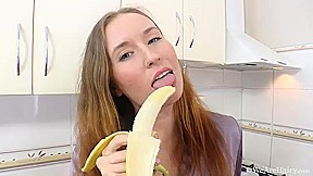 Nikky B strips and masturbates in her kitchen - WeAreHairy