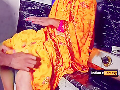 Nisha Bhabhi Got Hard Fucked In Kitchen pussy Licking With Clear Hindi Audio